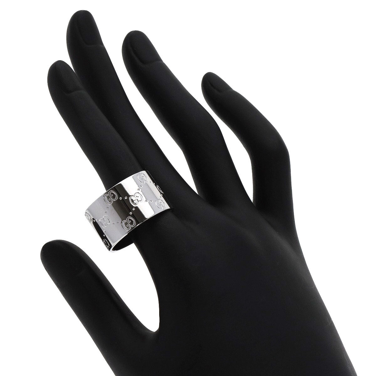 Gucci   Ring Icon Wide # 25 K18 White Gold