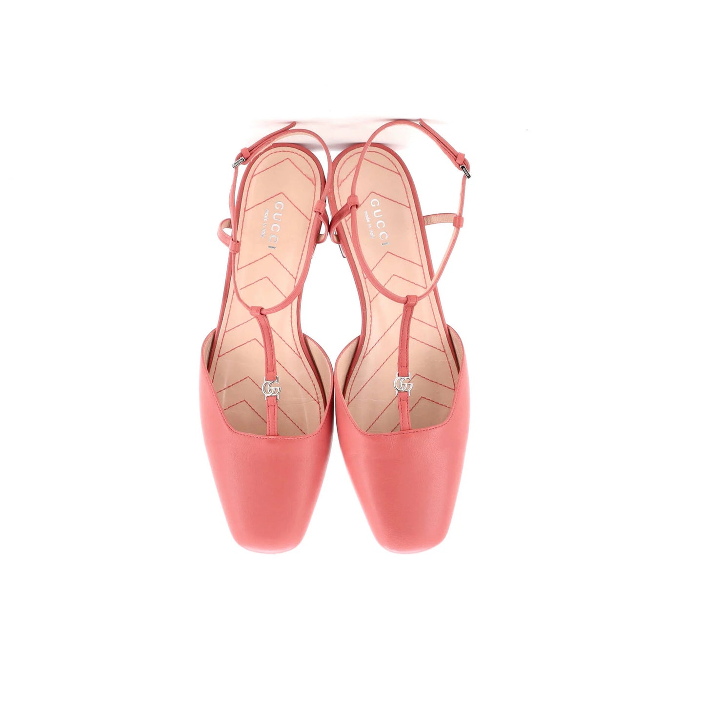 Gucci Women'S Gg Slingback Flats Leather