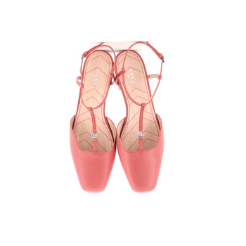 Gucci Women'S Gg Slingback Flats Leather