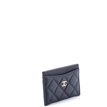 Chanel Classic Card Holder Quilted Caviar