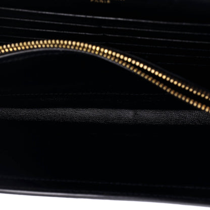 Saint Laurent Classic Monogram Wallet On Chain Leather
