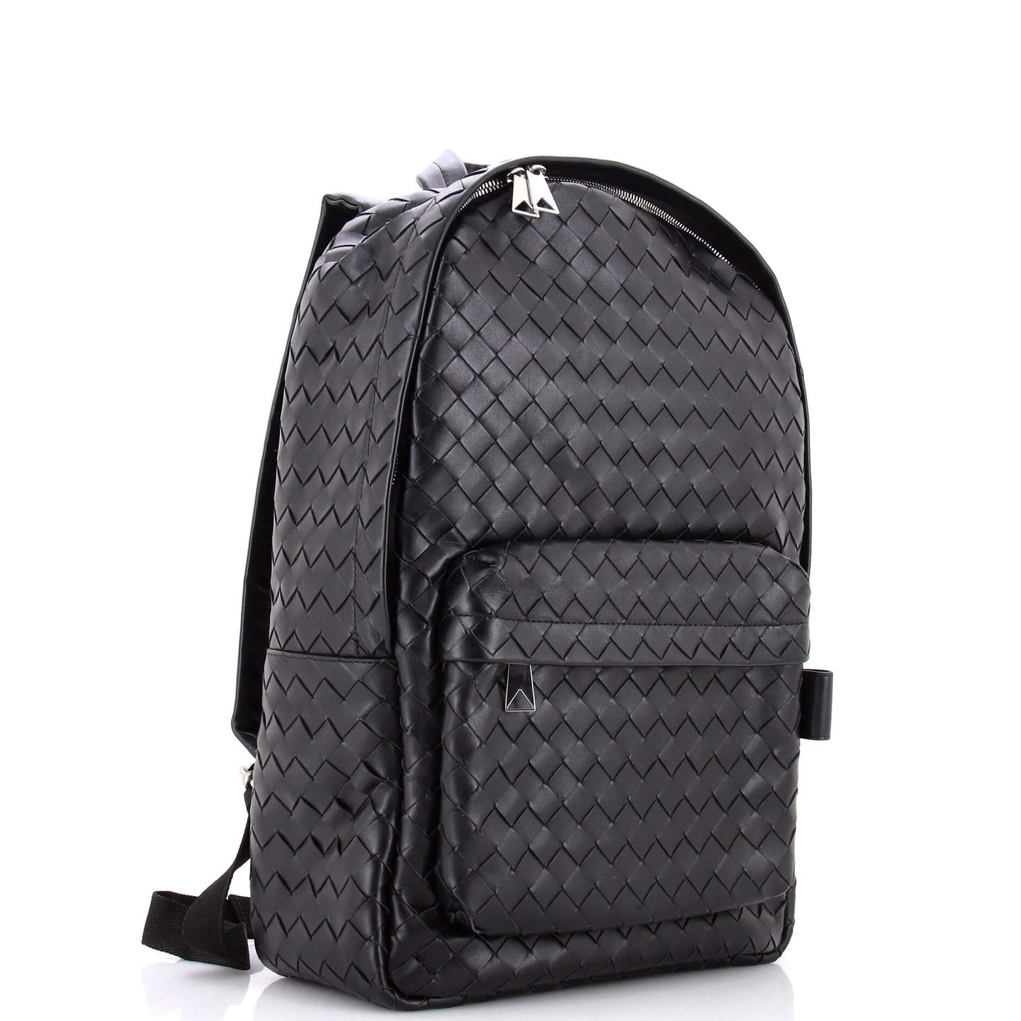 Bottega Veneta Front Pocket Backpack Intrecciato Leather Medium