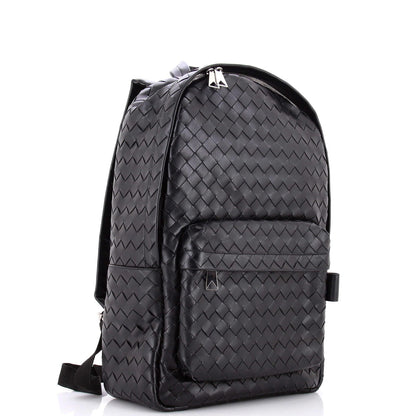 Bottega Veneta Front Pocket Backpack Intrecciato Leather Medium