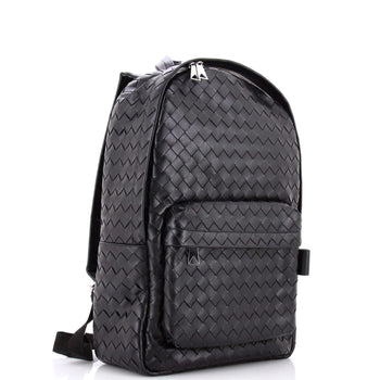 Bottega Veneta Front Pocket Backpack Intrecciato Leather Medium