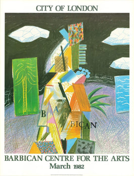 David Hockney Detail From Cubistic Bar 