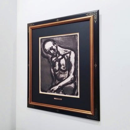 ED450 Georges Rouault "Vivre est un dur mtier" from Miserere 1922 Etching