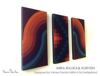Verner Panton Set Of 3 Mira-Rauka Kurven Multi