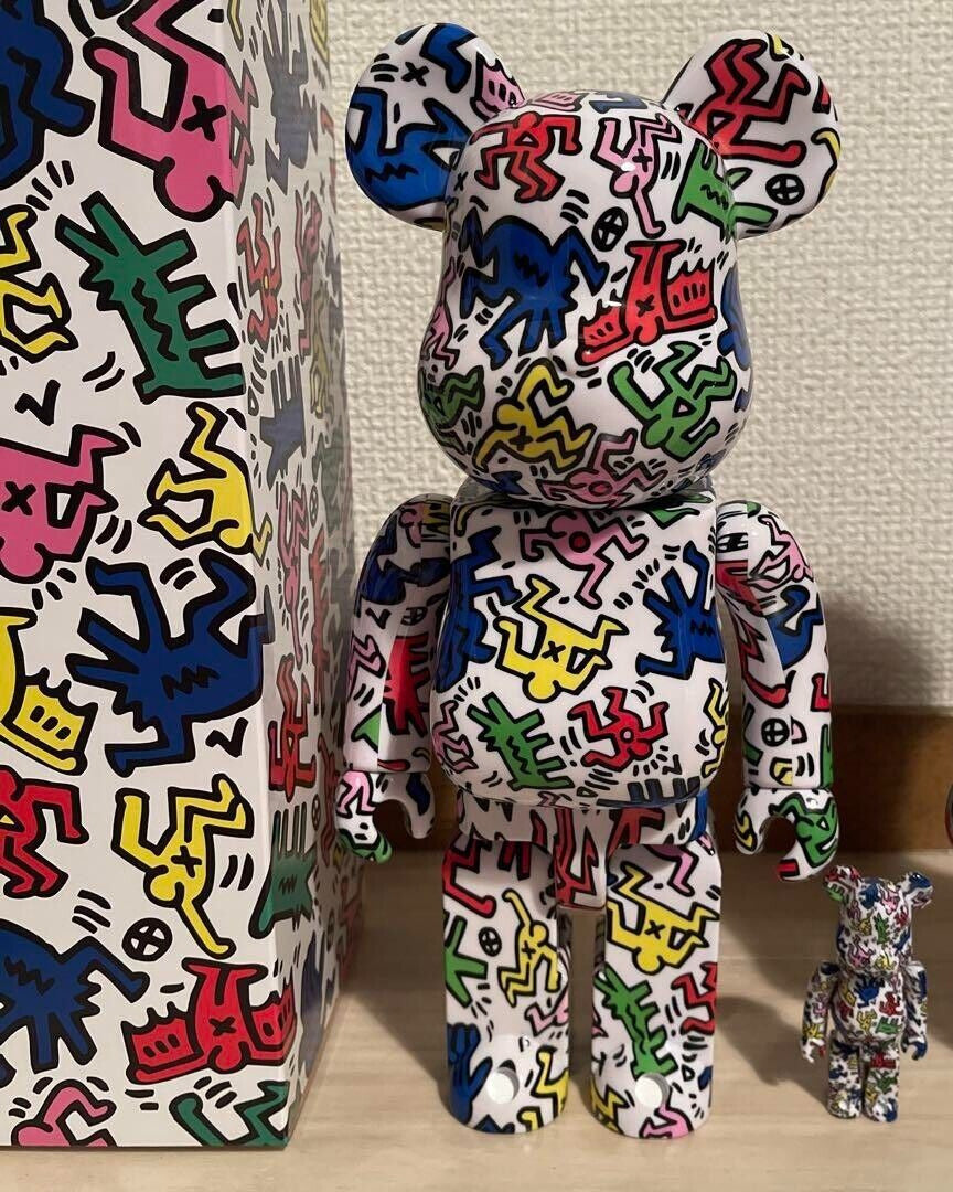 400% Bearbrick BE@RBRICK Keith Haring KEITHHARING 100%