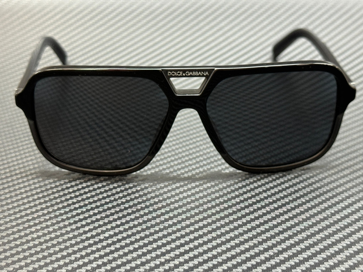 Dolce & Gabbana Dg4354 193481 Black Square Men'S 61 Mm Polarized Sunglasses