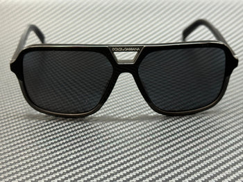 Dolce & Gabbana Dg4354 193481 Black Square Men'S 61 Mm Polarized Sunglasses