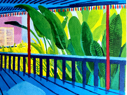 David Hockney Lithograph Coa Signed Op Limited Edition 180