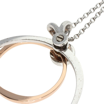 Waltham   Necklace Swing Diamond K18 White Gold