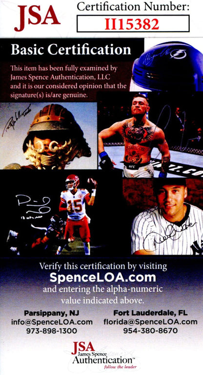 Walt Bellamy Autographed Hand Filled Out Survey Page (Jsa)