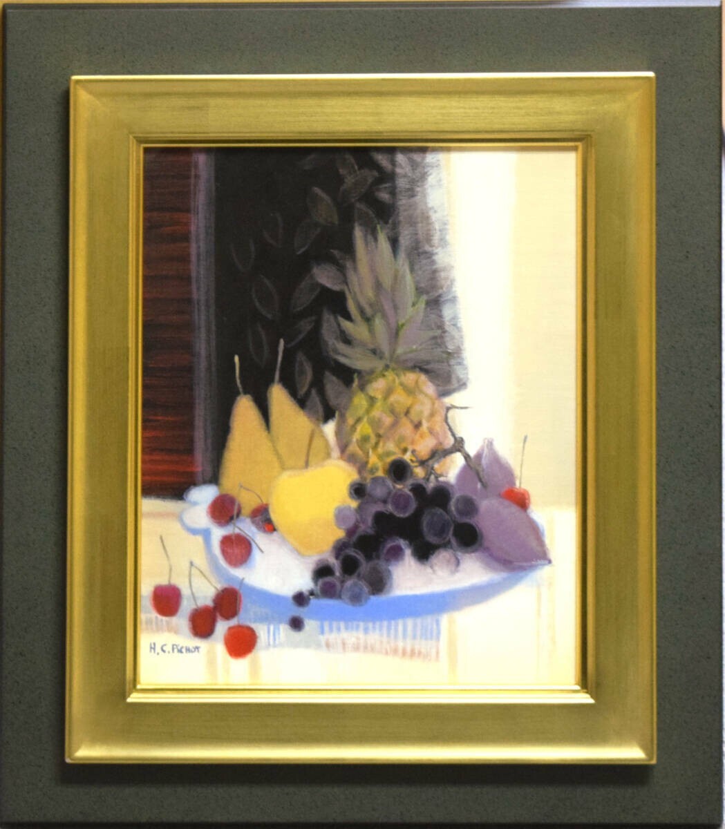 Helene Pichot (French) Original Oil On Canvas Painting Signed Framed Still Life