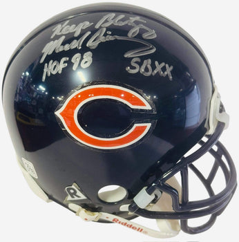 Mike Singletary Autographed Chicago Bears Mini