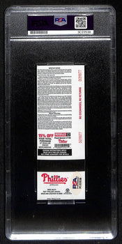 Jimmy Rollins Signed/Auto Full Ticket 6/14/2014