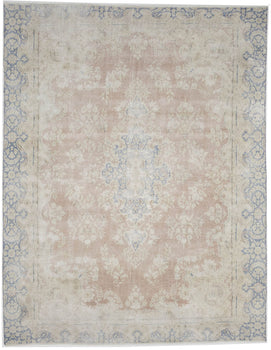 9X11 ft Antique Oriental Rug Distressed Vintage