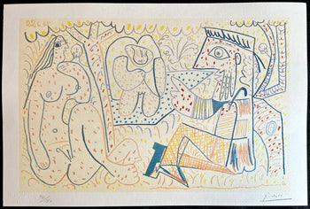 Pablo Picasso (Lithograph Signed Coa) Numbered In Pencil Limited