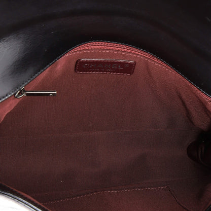 Chanel Chained Boy Flap Bag Quilted Glazed Calfskin New Medium