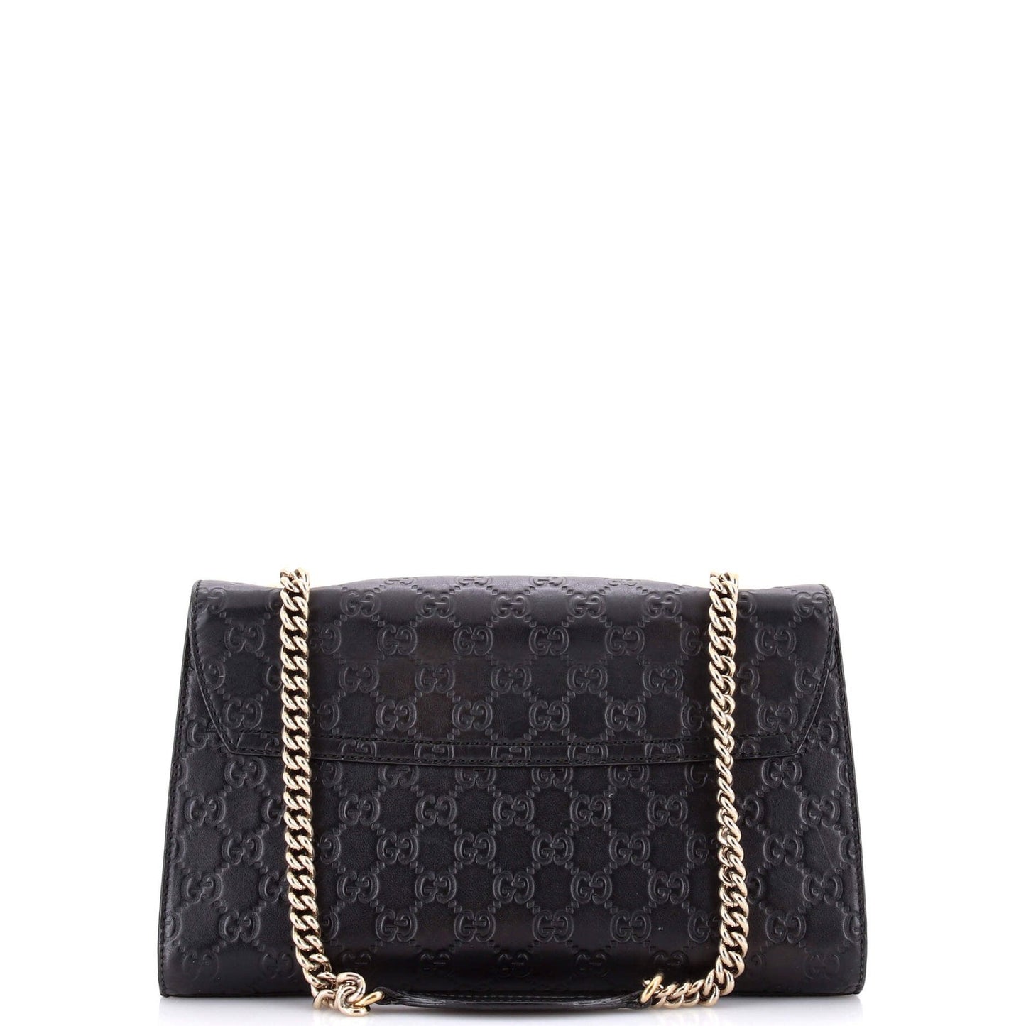Gucci Emily Chain Flap Bag Guccissima Leather Medium