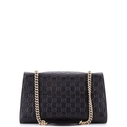 Gucci Emily Chain Flap Bag Guccissima Leather Medium