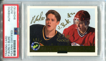 Pavel Bure & Valeri Bure Autographed 1993 Classic Card (Psa)