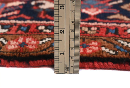 Red Vintage Hand-Knotted Tribal Rug 5X9 ft Farmho