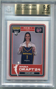 Caitlin Clark 2024 Panini Instant Wnba Draft Night Rc #Dn-1 Bgs Graded 9.5