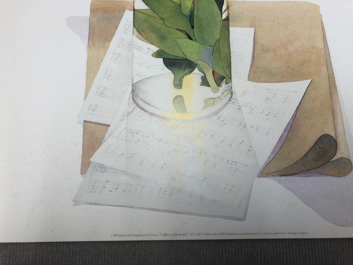 Gary Bukovnik California Still Life #40 " Offset Lithograph Rea