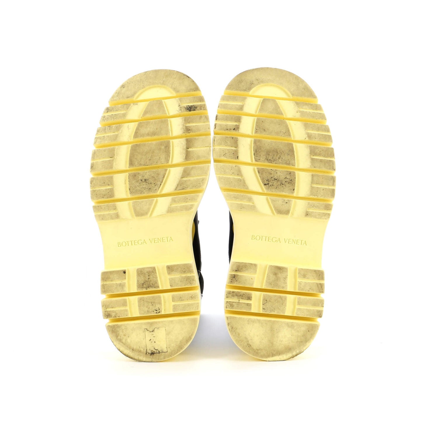 Bottega Veneta Men'S Tire Chelsea Boots Leather And Rubber