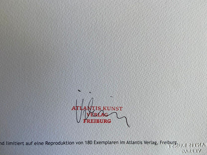 Josef Albers Lithograph Coa Signed Op Numbered By Hand Stamped