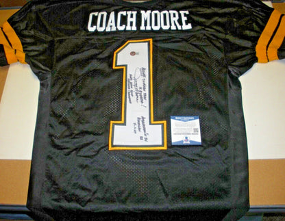 Jerry Moore Appalachian St. Beckett/Coa Signed