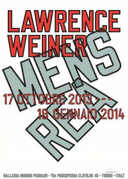 Lawrence Weiner Mens Rea Signed 