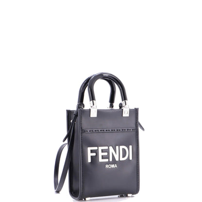 Fendi Sunshine Shopper Tote Leather Mini