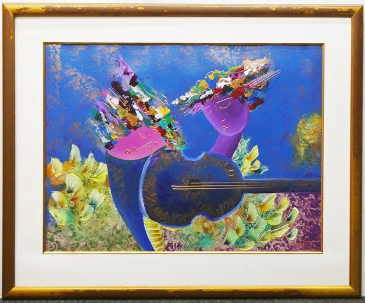 Lee White "Figurative" Large Mixed Media Ltd Ed 2000 Signed Contemporary Art