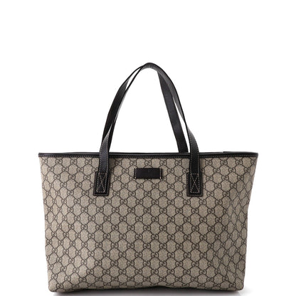 Gucci Plus Tote Gg Coated Canvas With Leather Medium