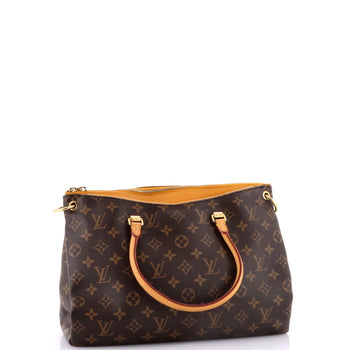 Louis Vuitton Pallas Tote Monogram Canvas With Leather