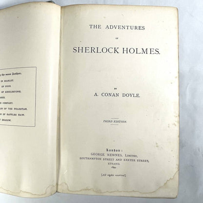 The Adventures Of Sherlock Holmes By Arthur Conan