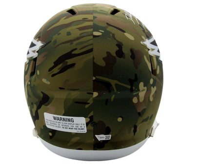 Dallas Goedert Signed/Inscr Full Size Camo