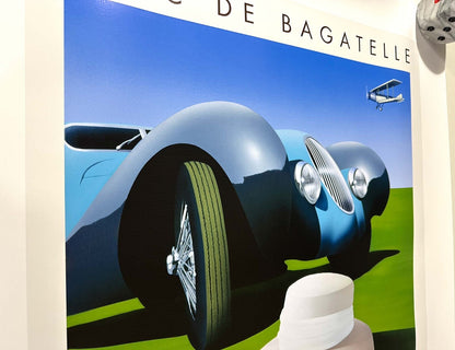 Louis Vuitton Parc Bagatelle Automobile Poster 1998 Razzia Hand Signed Original