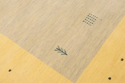 Modern Lori Gabbeh Rug Hand-Loomed Tribal Border