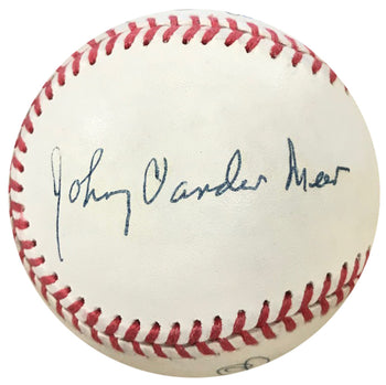 Larsen, Feller, Perry, Hunter, Vander Meer Autographed Baseball (Jsa)