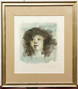 Leonor Fini Lithograph Tete Bleue Signed Ed.140/150 Framed Box Included