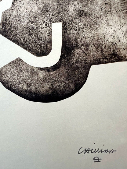 Eduardo Chillida Lithograph Coa Signed Numbered Limited