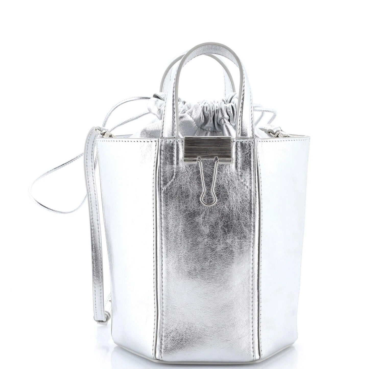 Off White Vintage Allen Bucket Bag Leather