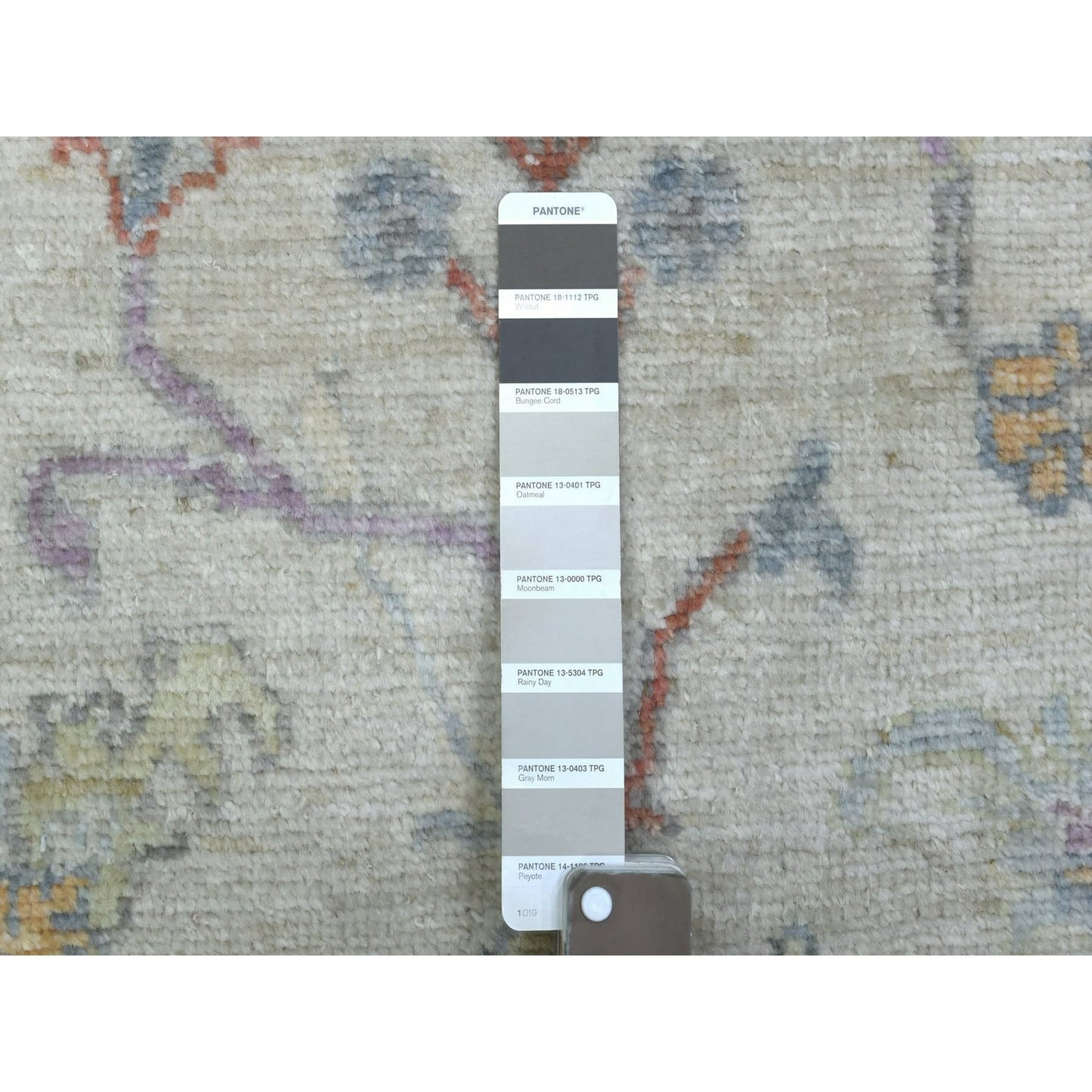 3'X15'10" Soft Wool Hand Knotted Gray Angora Oushak Xl Runner Rug