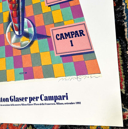 Milton Glaser For Campari 1992 Signed Limited Edition Print #2 Artistic Paper