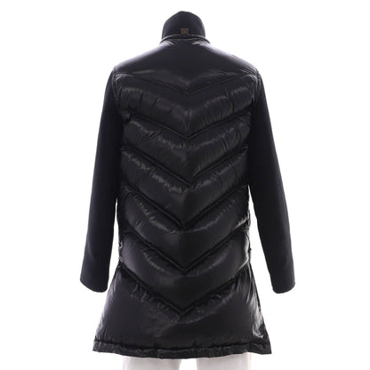 Louis Vuitton Women'S Long Zip Coat Quilted Nylon And Wool Blend With Down