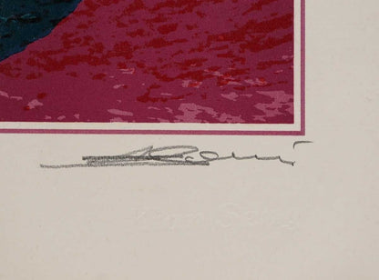 Lee Kian Seng Lotus Original Silkscreen  Signed, Numbered, Embossed Malaysia