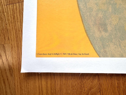 Francis Bacon Authentic Original Serigraph Print Feria Nimes 1992 Large Version